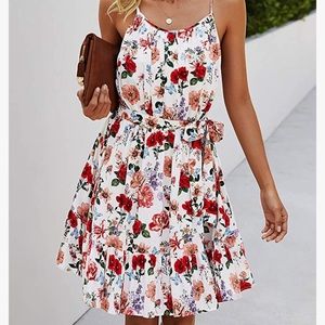 NWT Floral Flowy Mini Dress